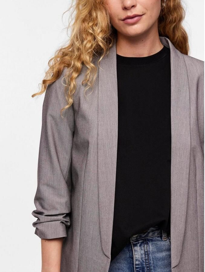 Pieces Blouseblazer PCBOSELLA 3 4 BLAZER NOOS met plooidetail op de mouw