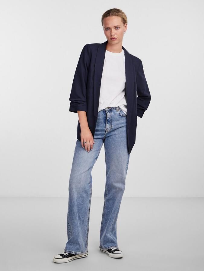 Pieces Blouseblazer PCBOSELLA 3 4 BLAZER NOOS met plooidetail op de mouw - Foto 3