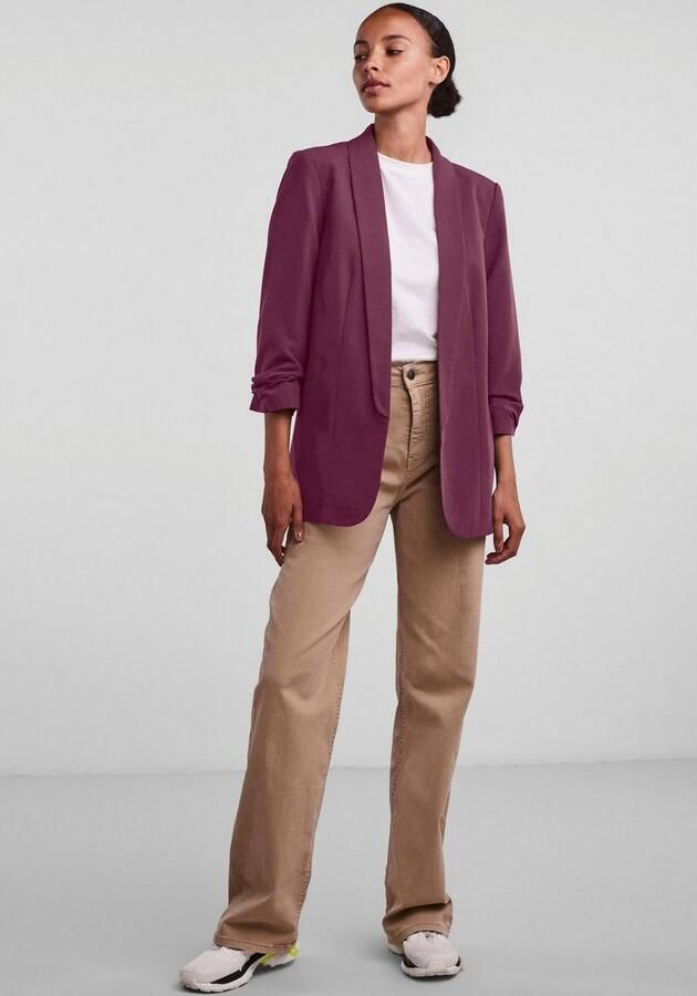 Pieces Blouseblazer PCBOSELLA 3 4 BLAZER NOOS met plooidetail op de mouw - Foto 5