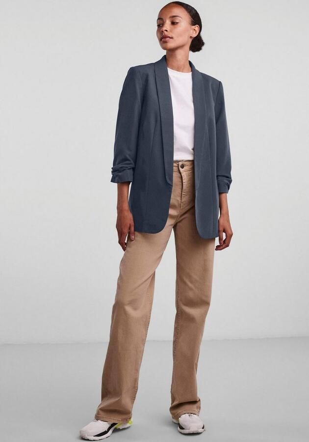 Pieces Blouseblazer PCBOSELLA 3 4 BLAZER NOOS met plooidetail op de mouw - Foto 6