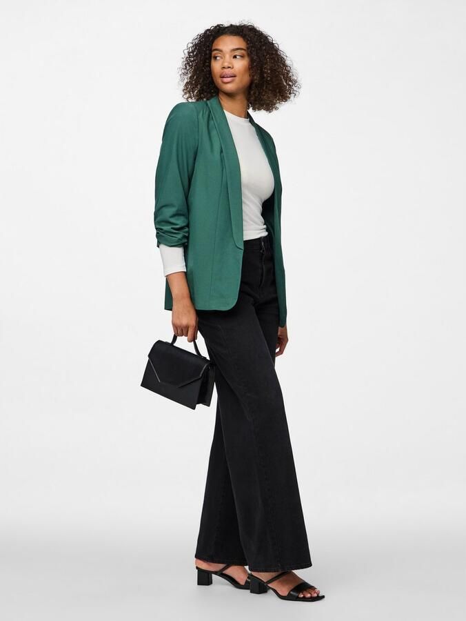 Pieces Blouseblazer PCBOSELLA 3 4 BLAZER NOOS met plooidetail op de mouw - Foto 5