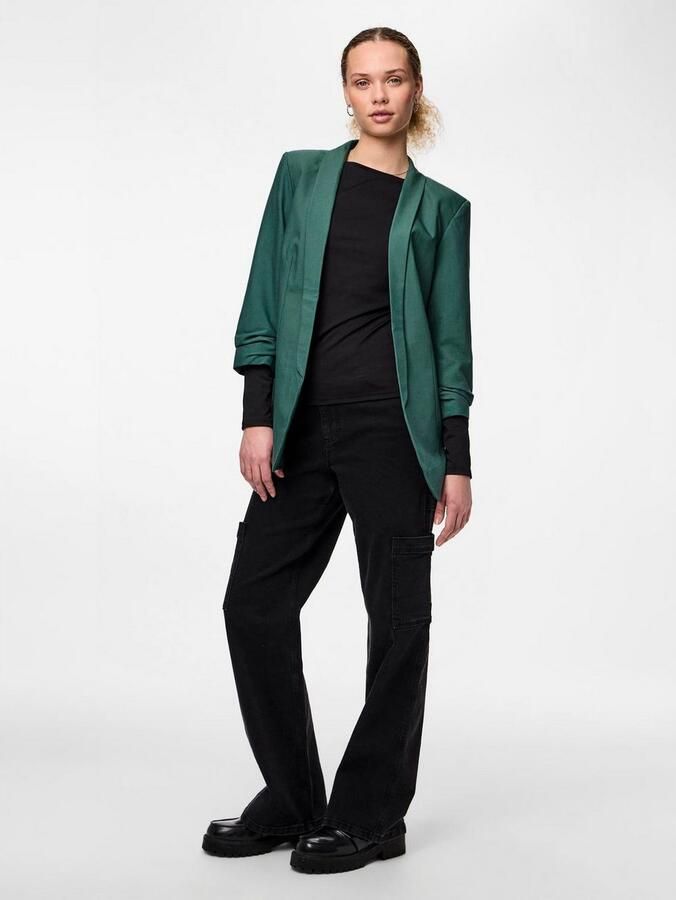 Pieces Blouseblazer PCBOSELLA 3 4 BLAZER NOOS met plooidetail op de mouw - Foto 7