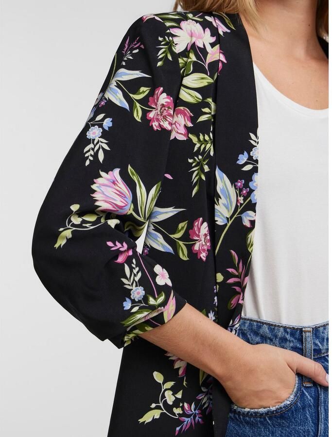 Pieces Regular fit lange blazer met sjaalkraag model 'BOSELLA'