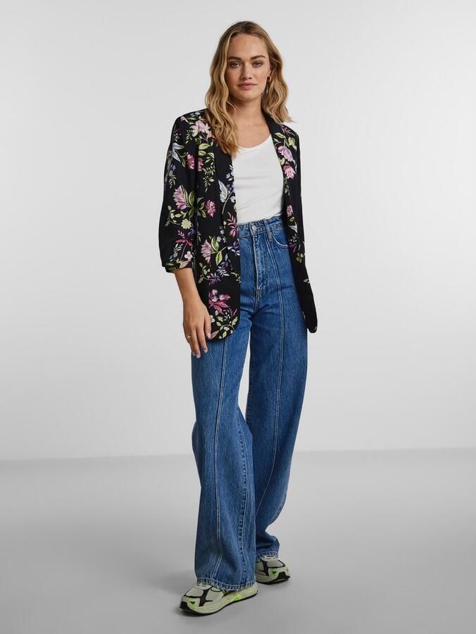 Pieces Regular fit lange blazer met sjaalkraag model 'BOSELLA' - Foto 2