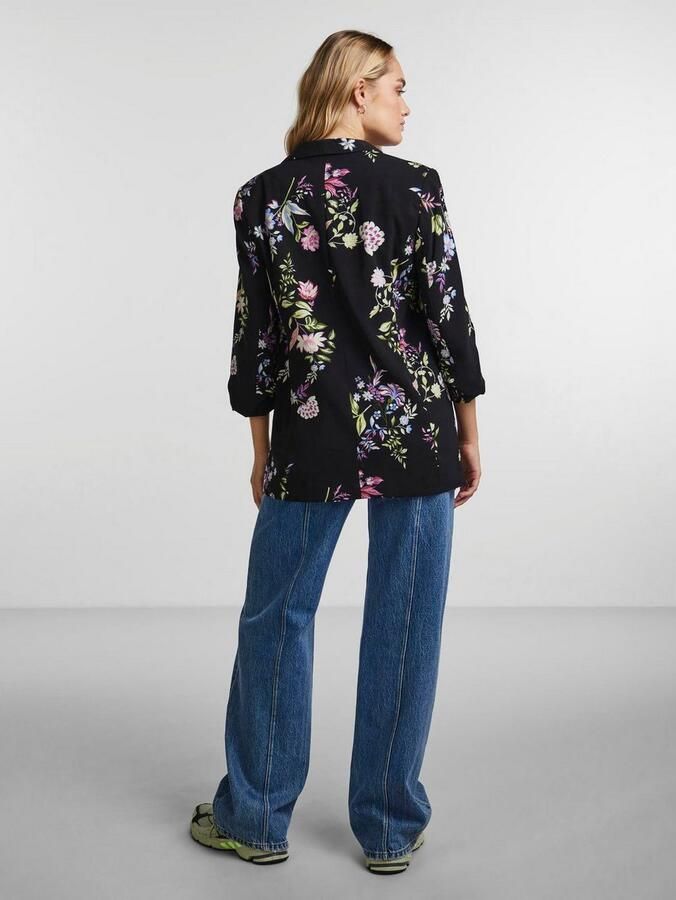 Pieces Regular fit lange blazer met sjaalkraag model 'BOSELLA' - Foto 3