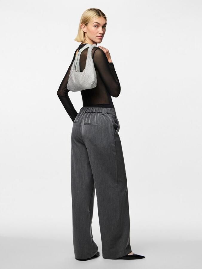 Pieces Slim fit body met semi-transparante achterkant model 'MILLY' - Foto 3