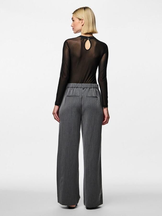 Pieces Slim fit body met semi-transparante achterkant model 'MILLY' - Foto 4