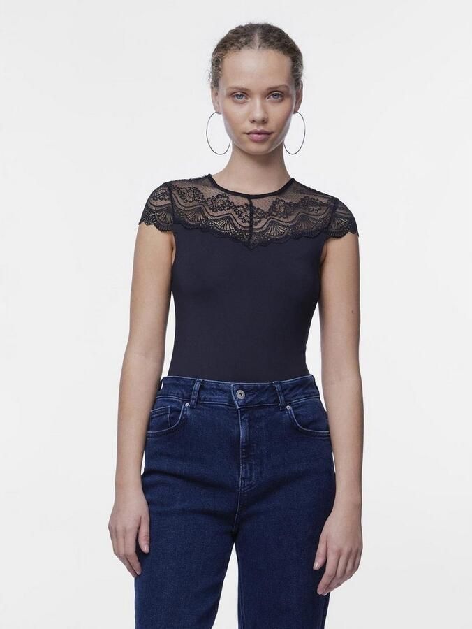 Pieces Body PCSINNA SS BODYSTOCKING NOOS - Foto 2