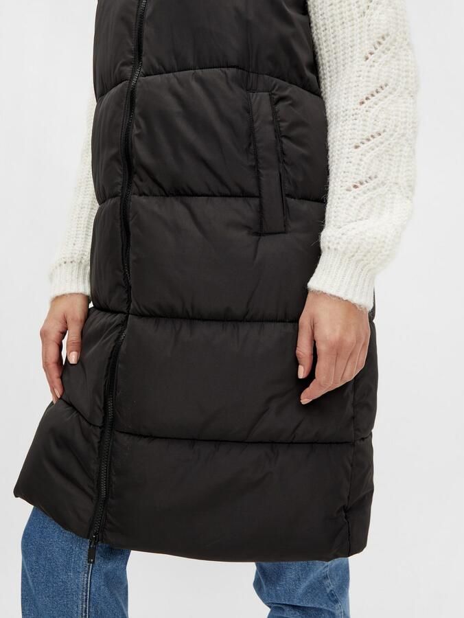 PIECES bodywarmer PCBEE van gerecycled polyester zwart - Foto 4