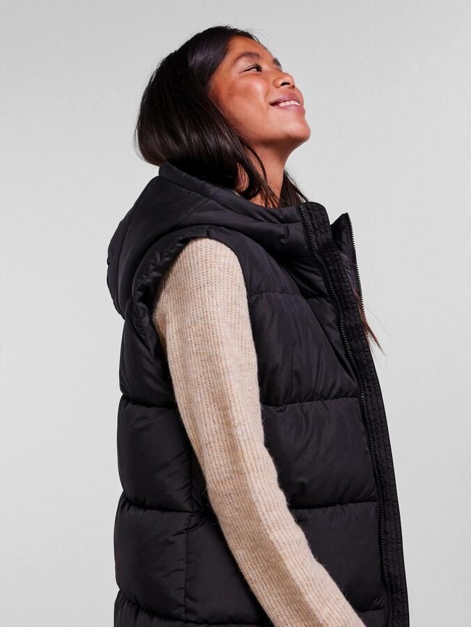 PIECES bodywarmer PCBEE van gerecycled polyester zwart - Foto 5