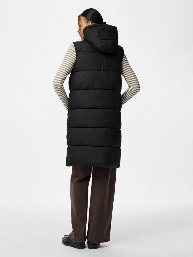 PIECES bodywarmer PCBEE van gerecycled polyester zwart - Foto 7