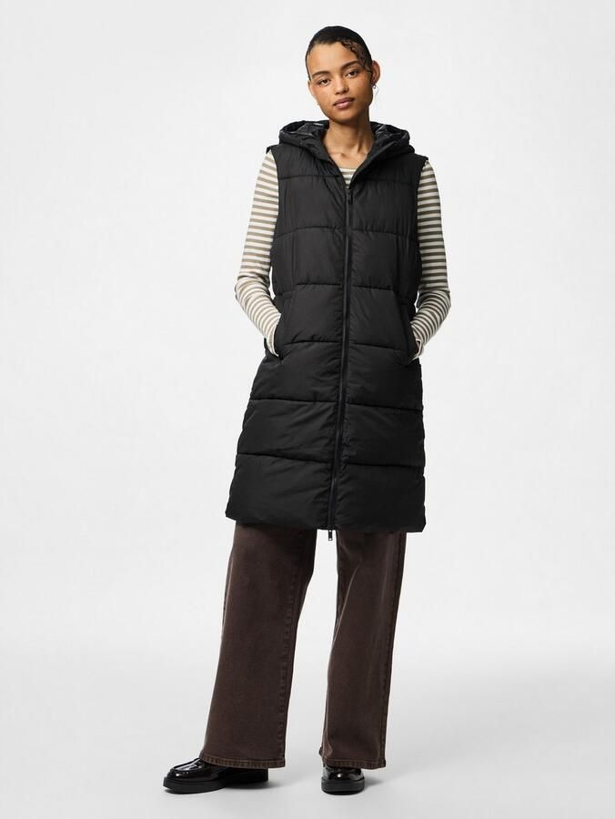 PIECES bodywarmer PCBEE van gerecycled polyester zwart - Foto 8