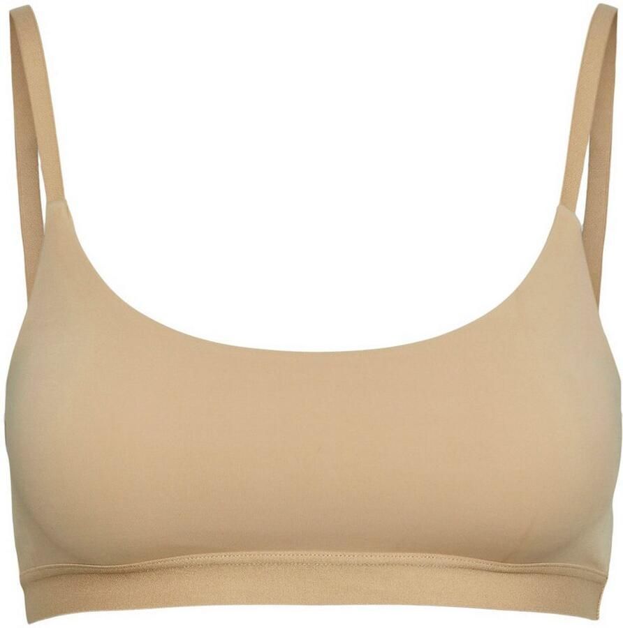 PIECES niet-voorgevormde bh top PCNAMEE beige