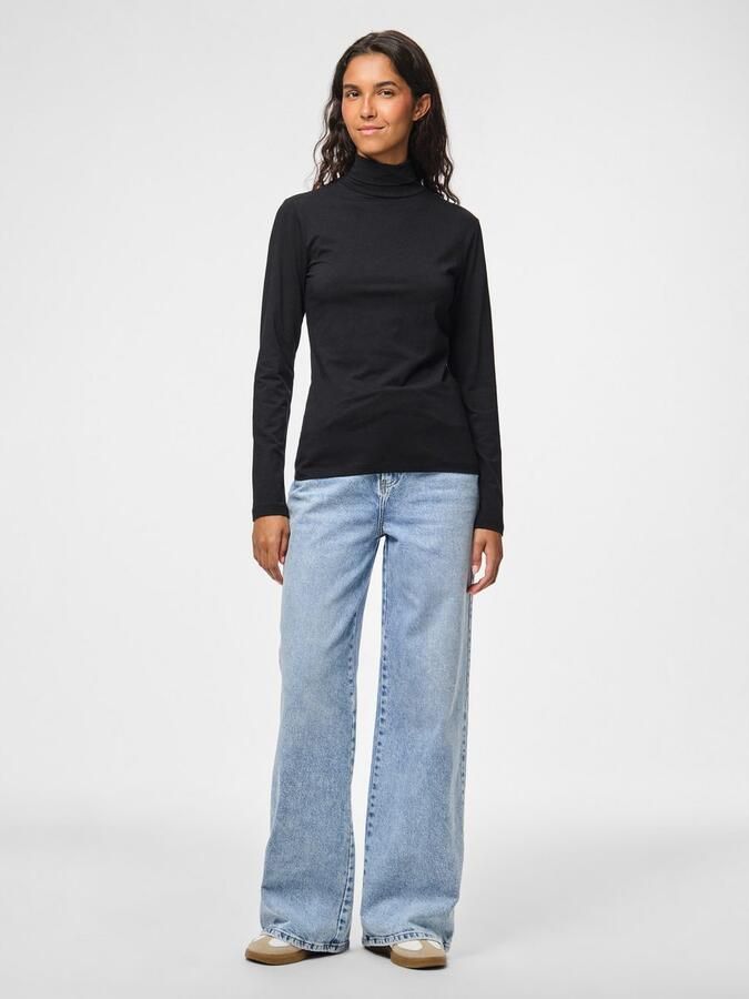 Pieces Shirt met lange mouwen en col model 'SIRENE' - Foto 8