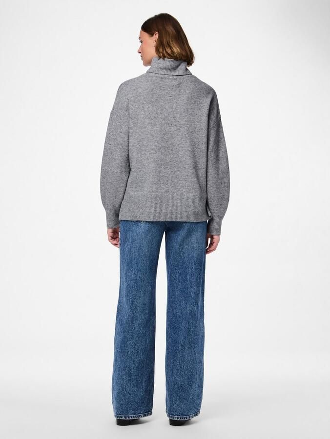 Pieces Regular fit coltrui met wol model 'MALOU' - Foto 2