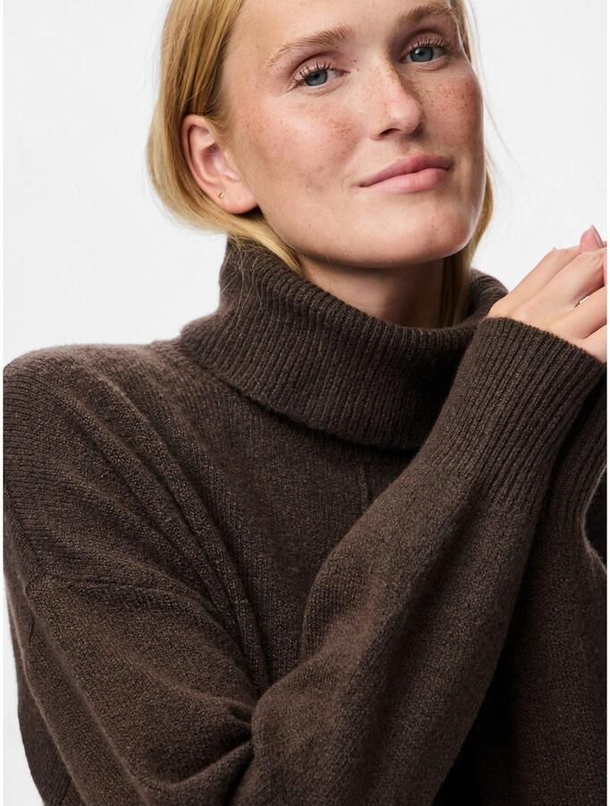 Pieces Regular fit coltrui met wol model 'MALOU' - Foto 2