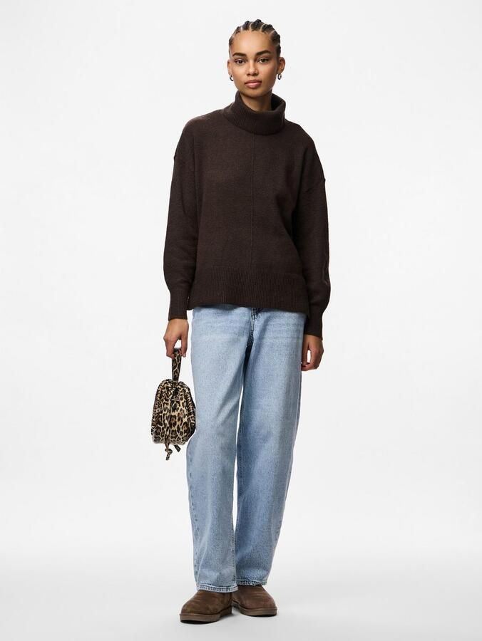 Pieces Regular fit coltrui met wol model 'MALOU' - Foto 7