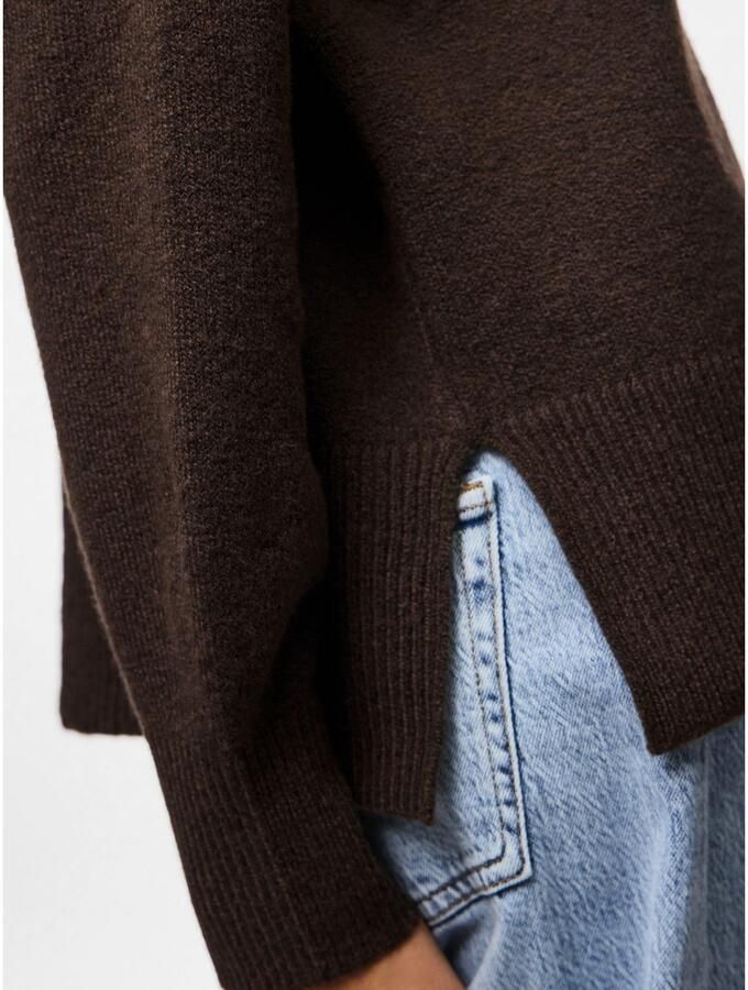 Pieces Regular fit coltrui met wol model 'MALOU' - Foto 5