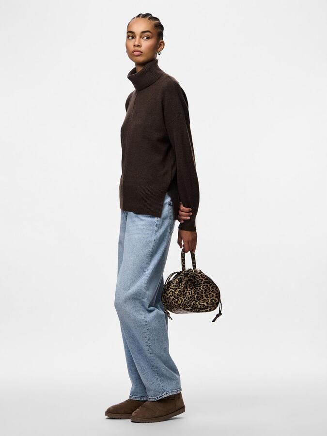 Pieces Regular fit coltrui met wol model 'MALOU' - Foto 11