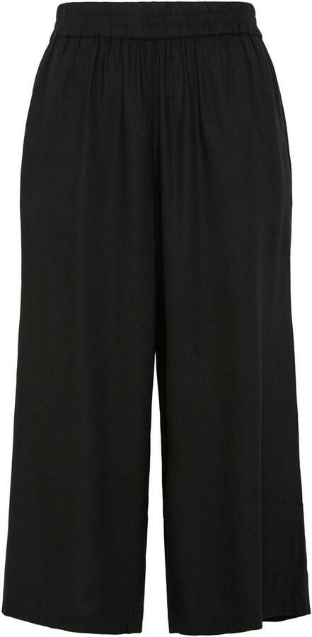 Pieces Loose fit culotte van een mix van viscose en linnen model 'PIA' - Foto 4