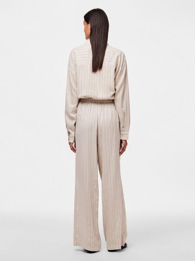 Pieces Comfortbroek PCPIA HW WIDE PANTS WVN NOOS - Foto 3