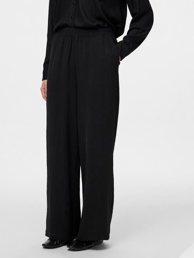 Pieces Comfortbroek PCTIFFANY HW WIDE PANTS WVN NOOS BC - Foto 4