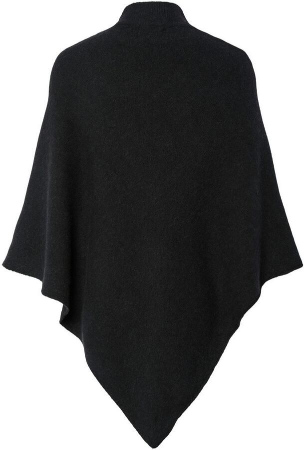 Pieces Loose fit gebreide poncho met ronde hals en kraag model 'FORTUNA'