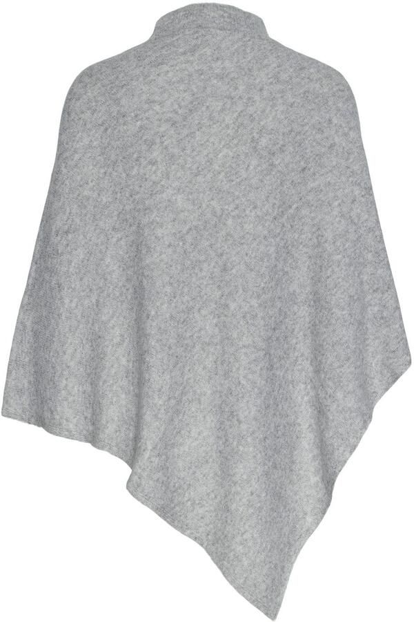Pieces Loose fit gebreide poncho met ronde hals en kraag model 'FORTUNA'