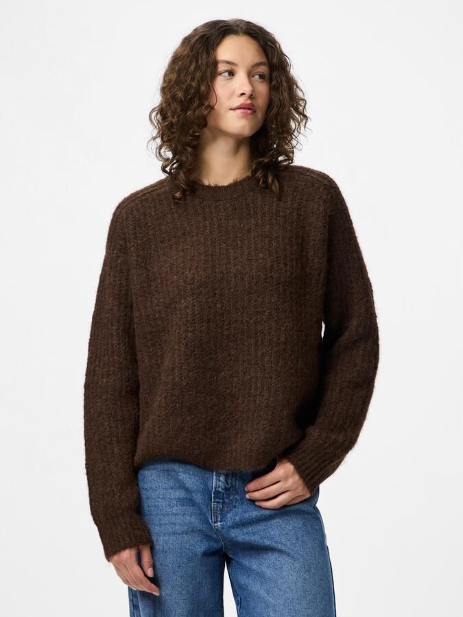 Pieces Gebreide trui PCCLEO LS O-NECK CHUNKY KNIT NOOS BC - Foto 5