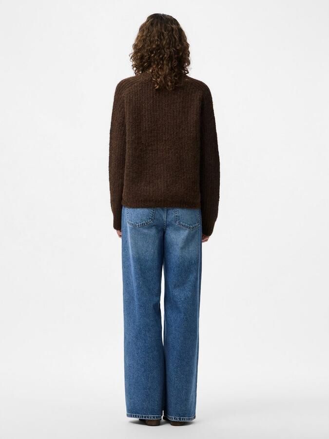 Pieces Gebreide trui PCCLEO LS O-NECK CHUNKY KNIT NOOS BC - Foto 4