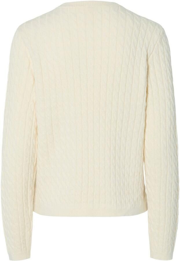 Pieces Regular fit gebreide pullover van viscosemix model 'FIA' - Foto 6