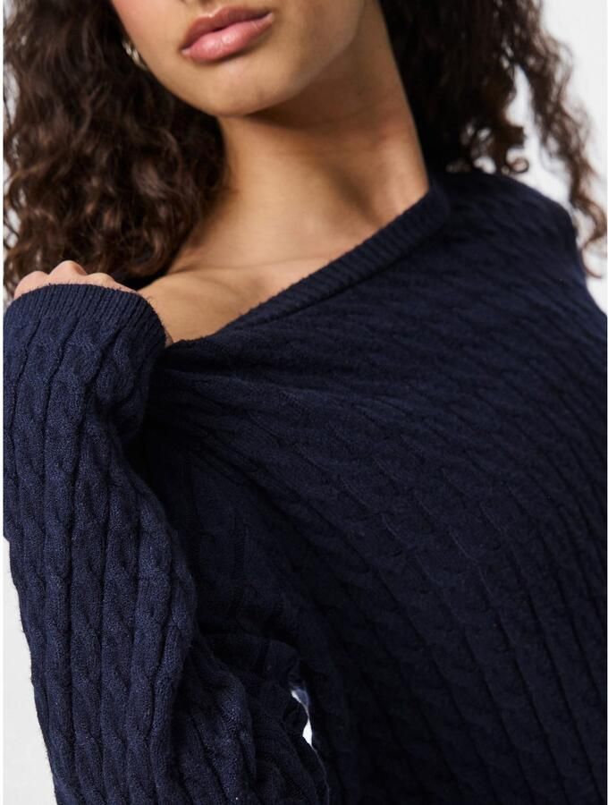 Pieces Regular fit gebreide pullover van viscosemix model 'FIA'