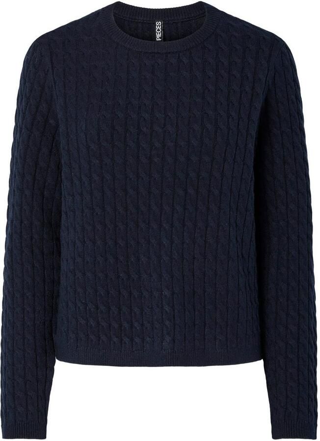 Pieces Regular fit gebreide pullover van viscosemix model 'FIA' - Foto 8