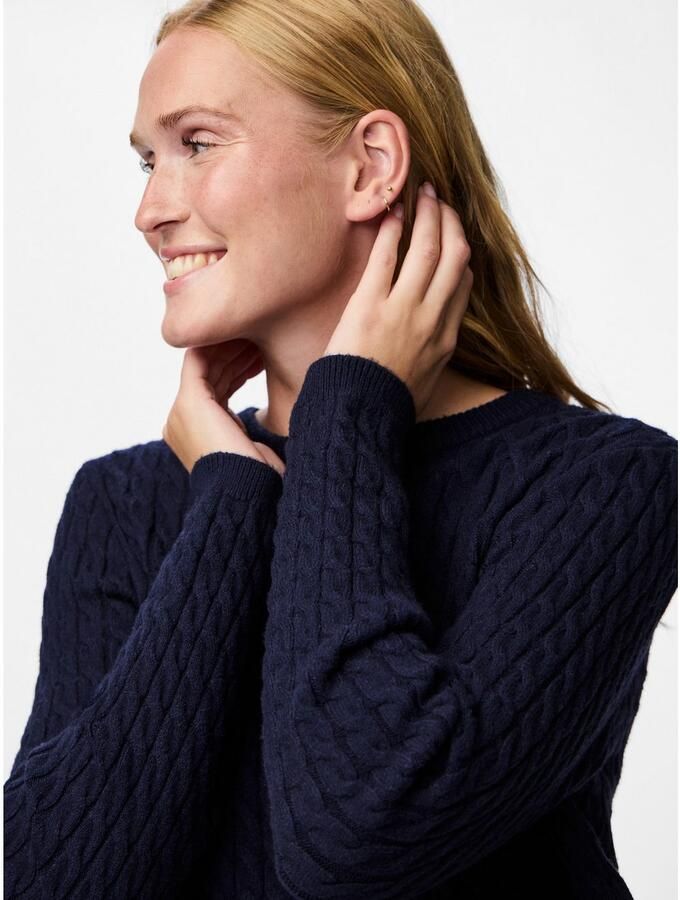 Pieces Regular fit gebreide pullover van viscosemix model 'FIA' - Foto 2