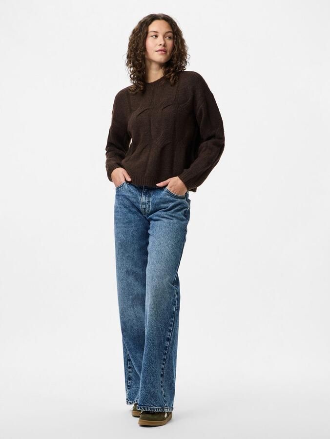 Pieces Relaxed fit gebreide pullover met wol model 'JENNA' - Foto 3