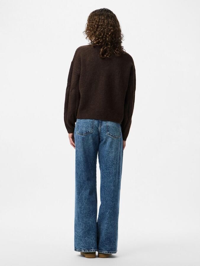 Pieces Relaxed fit gebreide pullover met wol model 'JENNA' - Foto 4