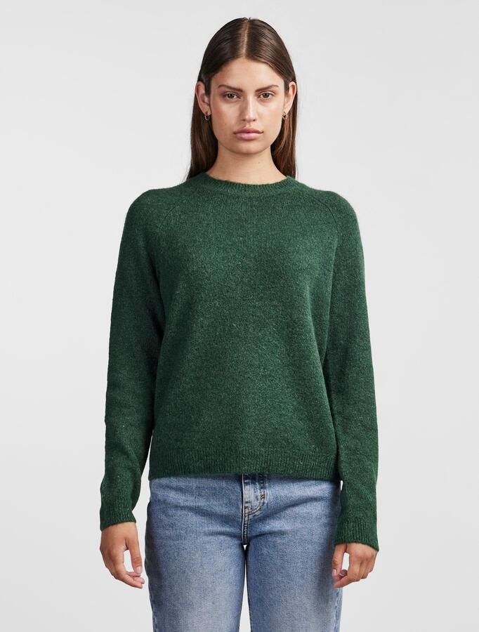 Pieces Regular fit coltrui met raglanmouwen model 'JULIANA' - Foto 5