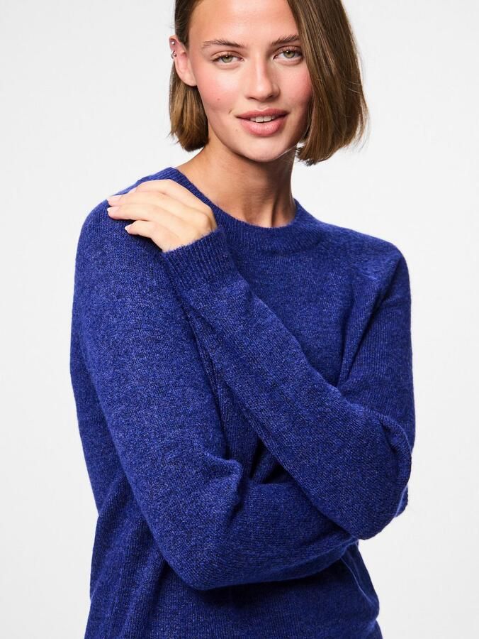 Pieces Regular fit coltrui met raglanmouwen model 'JULIANA'