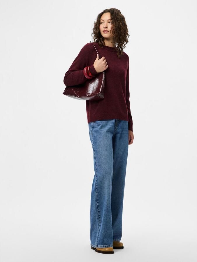 Pieces Regular fit coltrui met raglanmouwen model 'JULIANA' - Foto 5