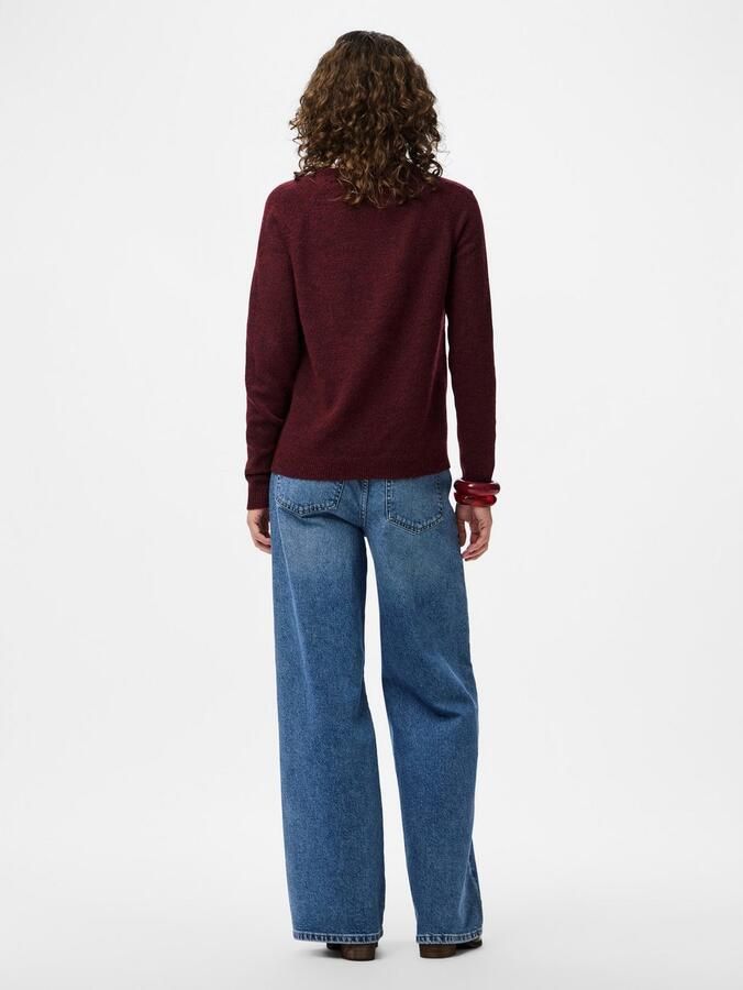 Pieces Regular fit coltrui met raglanmouwen model 'JULIANA' - Foto 8