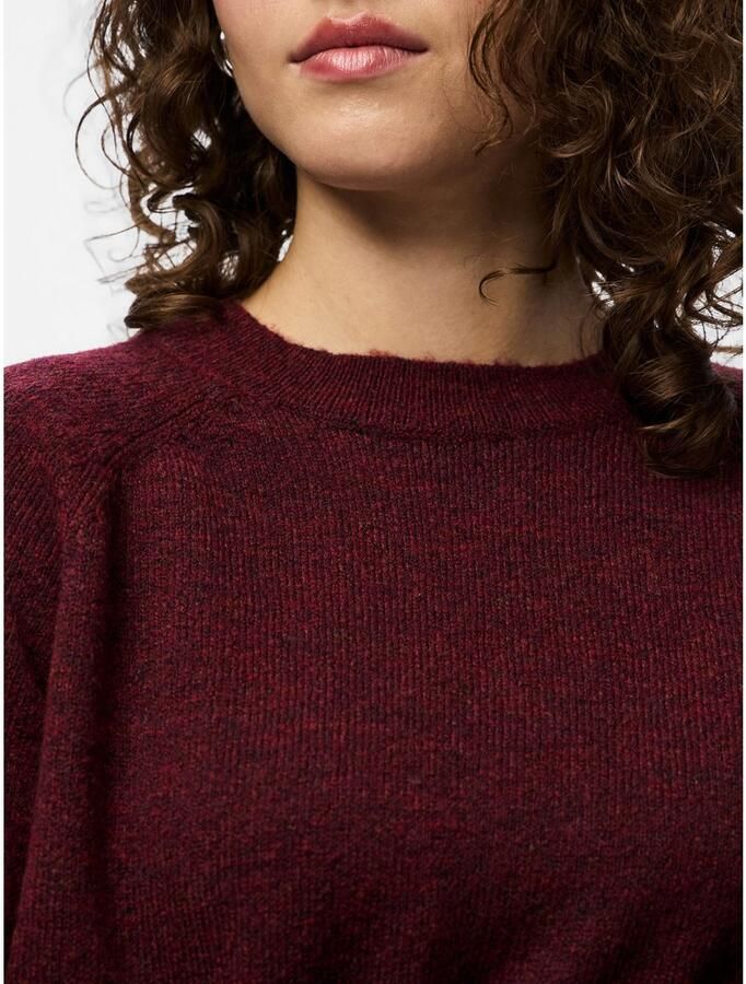 Pieces Regular fit coltrui met raglanmouwen model 'JULIANA'