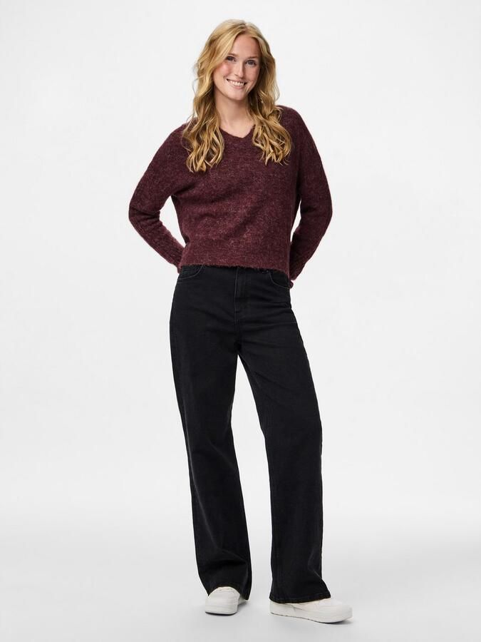 Pieces Gebreide trui PCLAYLA LS V-NECK KNIT NOOS - Foto 2