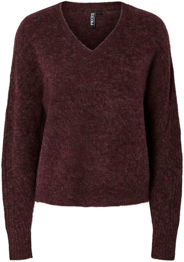 Pieces Gebreide trui PCLAYLA LS V-NECK KNIT NOOS - Foto 3