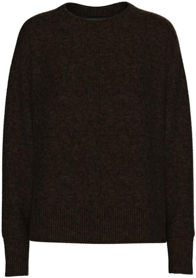 Pieces Gebreide trui PCMALOU LS O-NECK CUTLINE KNIT NOOS BC - Foto 5