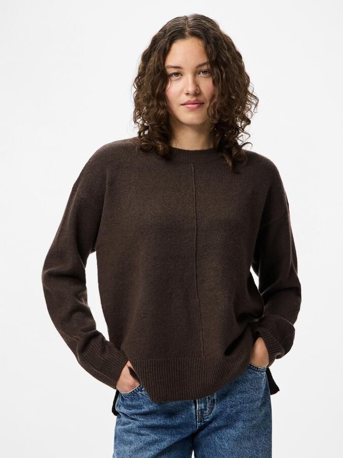 Pieces Gebreide trui PCMALOU LS O-NECK CUTLINE KNIT NOOS BC - Foto 2