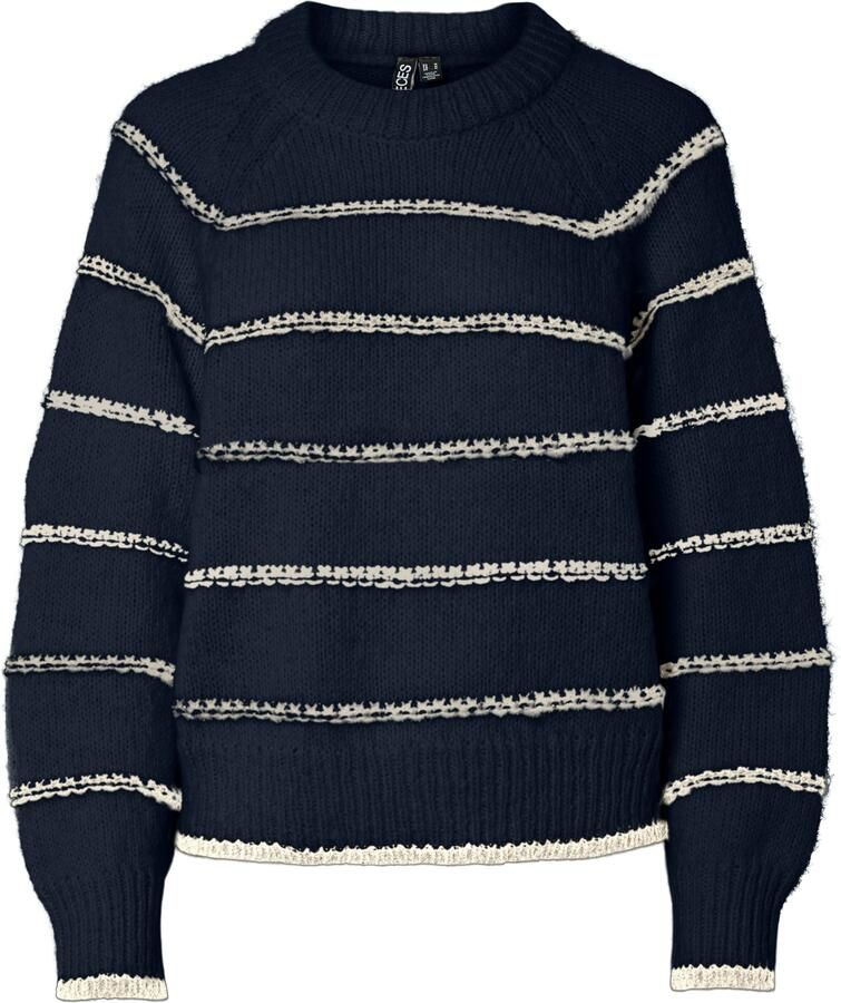 Pieces Gebreide trui PCNELIA LS O-NECK KNIT NOOS BC