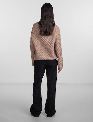 Pieces Gebreide trui PCNINA LS O-NECK KNIT NOOS BC - Foto 4