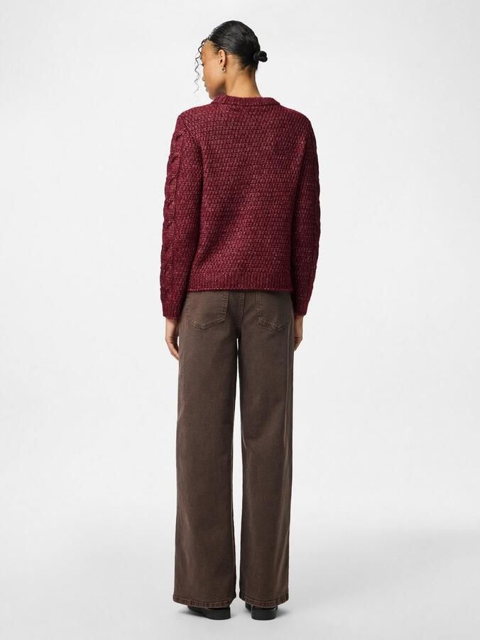 Pieces Regular fit gebreide pullover met wol modell 'NINA' - Foto 4