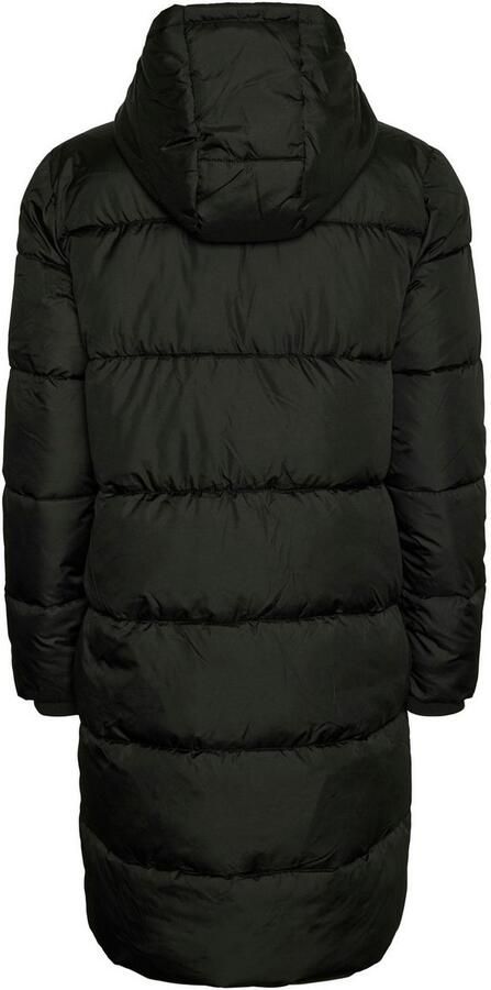 Pieces Regular fit gewatteerde lange jas met aangenaaide capuchon model 'BEE NEW' - Foto 11
