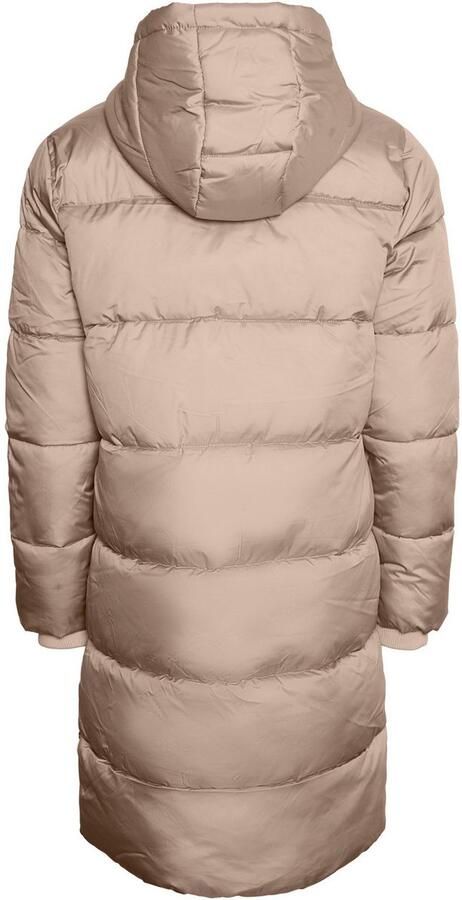 Pieces Regular fit gewatteerde lange jas met aangenaaide capuchon model 'BEE NEW' - Foto 4